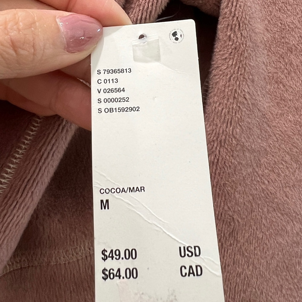 UO M soft Mauve crop jacket new - Picture 3 of 8